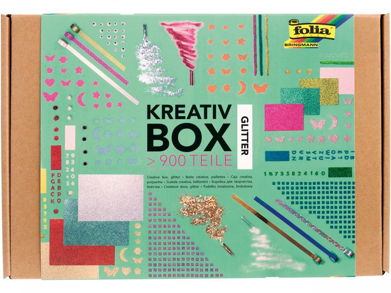 Kreatívny box 900 dielov - glitter